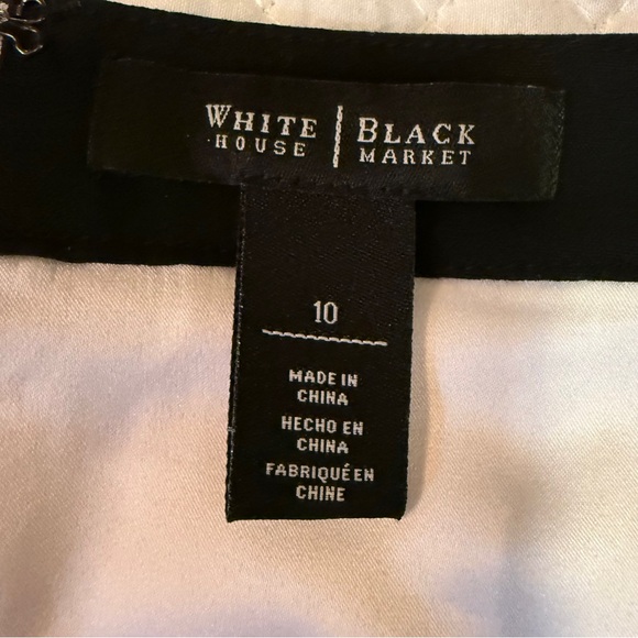 White House Black Market Black and White Colorblock Dress - Picture 2 of 16